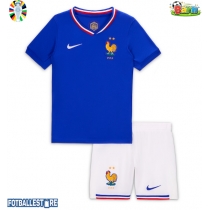 Frankrike Hjemmedraktsett Barn EM 2024 Kortermet (+ Korte bukser)